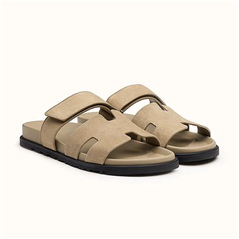 hermes taupe sandals|Hermes chypre sandals.